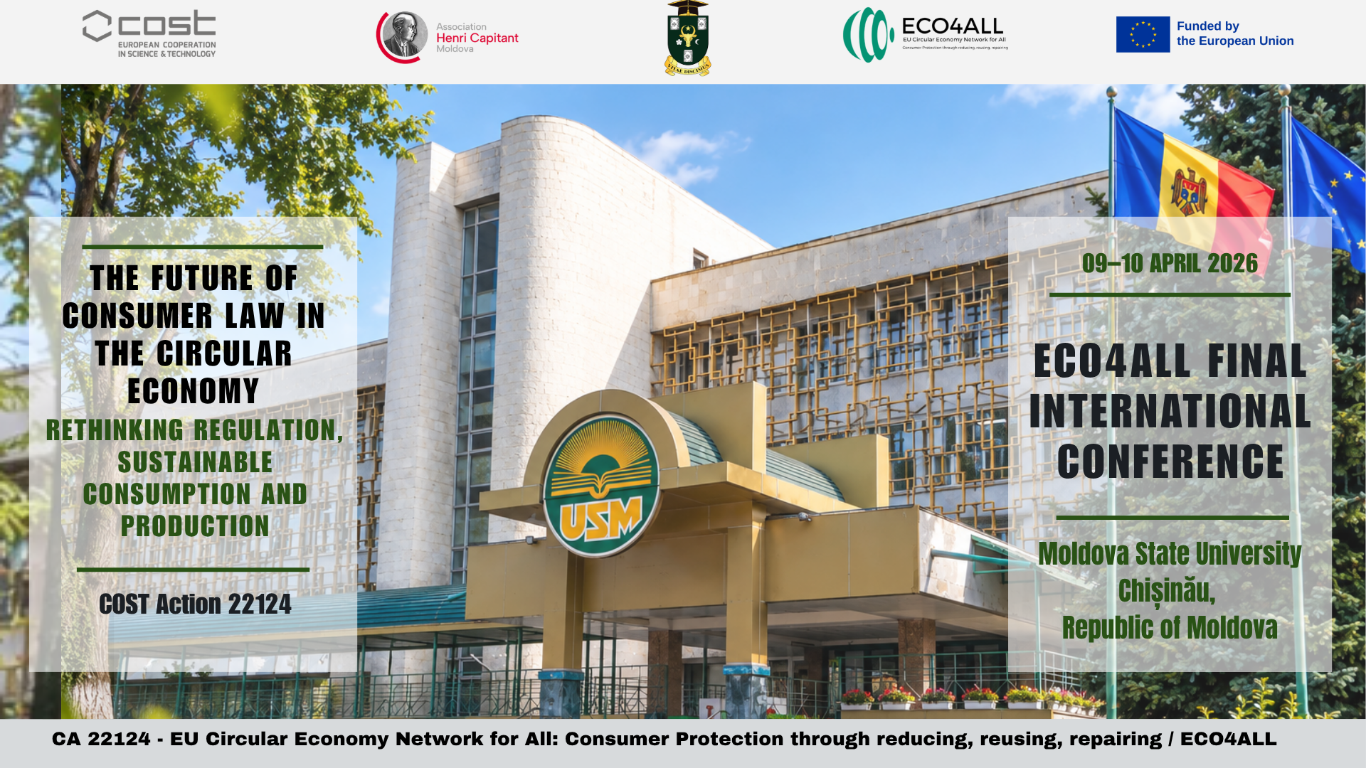 Call for Participation – ECO4ALL Final International Conference, Chișinău, 09–10 April 2027